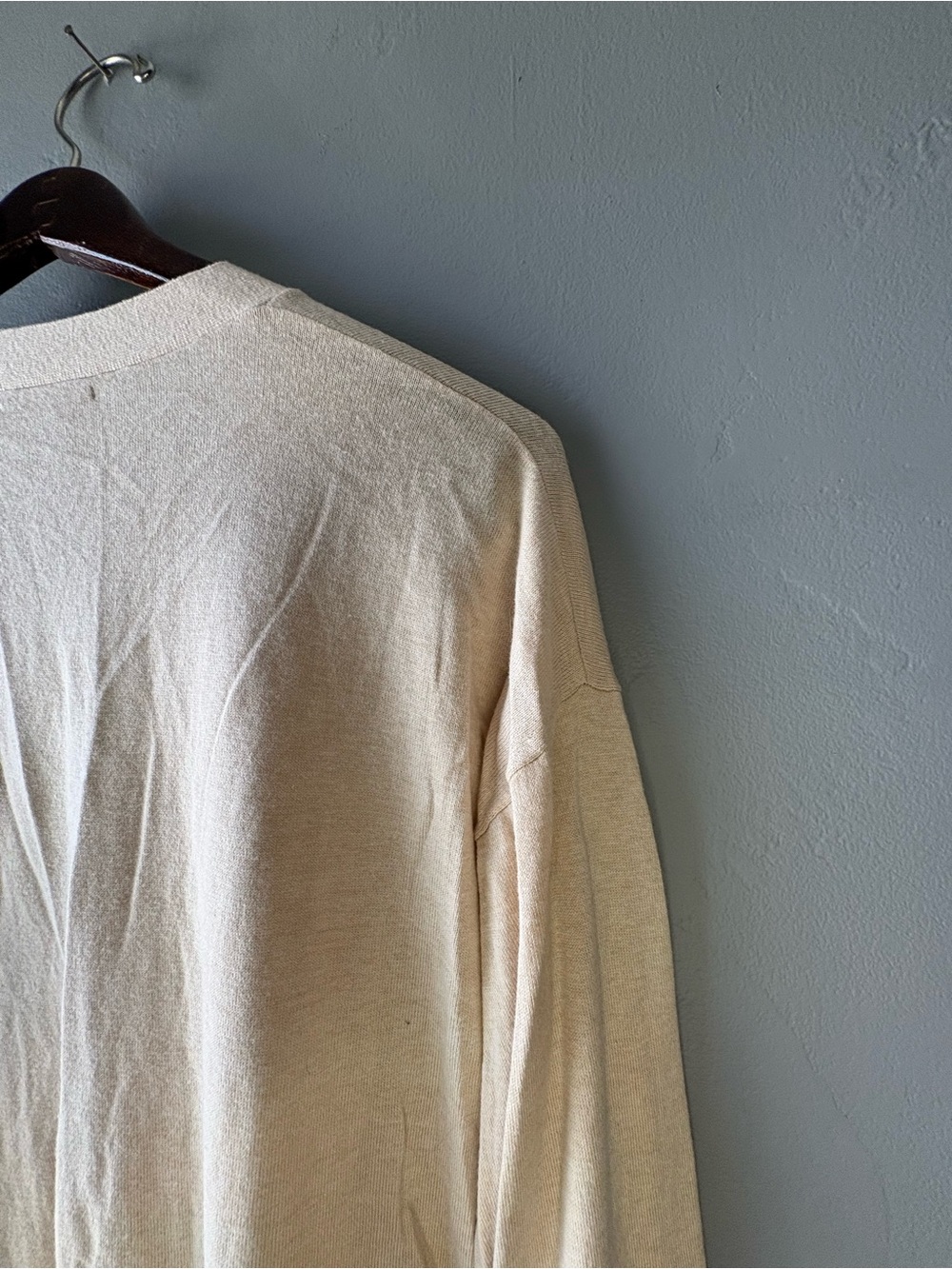 Quince Cream Cardigan ~ Size XL - Picture 11 of 12
